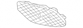 Mercedes W213 E 17-20 front bumper grille, left, for parking sensors, Luxury