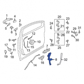 Front Right Door Glass Guide Ford Escape MK3 13-19