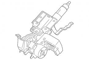 Steering column with EPS Ford Ecosport 18-22 with cardan shaft, rusty
