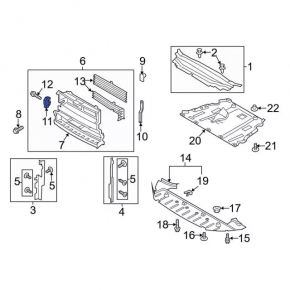 Blind actuator motor Ford Fusion mk5 13-16