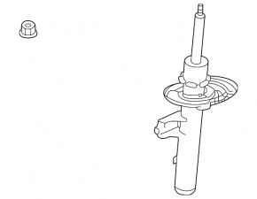 Shock absorber front left Nissan Rogue 21-24 us built