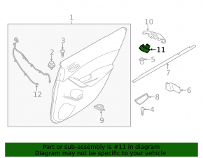 Rear right window lift control Mazda 6 13-21
