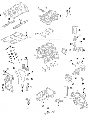 Balance shaft Ford Escape MK4 20-22 1.5T with gear