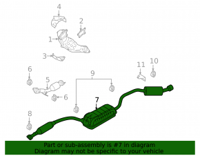 Rear muffler with barrel Mazda3 2.3 03-09