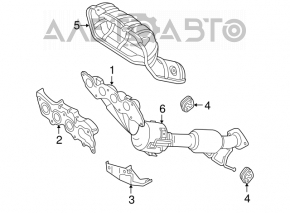 Rear muffler with barrel Mazda3 2.3 03-09