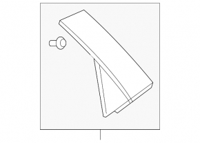 Door trim side rear right Mazda CX-9 16- rear