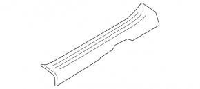 Mazda CX-9 16-23 black front left door sill trim