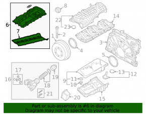Valve cover BMW X5 G05 19-23 3.0T B58B30C
