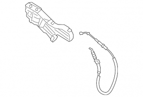 Front right door handle mechanism VW Jetta 19-