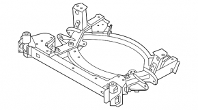 Front subframe for BMW i4 2021-2025 I4. Edrive40, Edrive35
