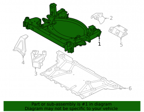 Front subframe for BMW i4 2021-2025 I4. Edrive40, Edrive35