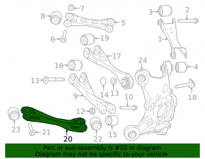 Lower Rear Left Front Transverse Arm BMW i3 14-20