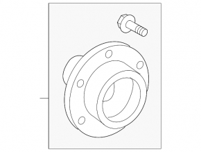 Front left hub Lexus LX570 08-21