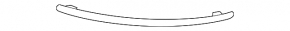 Front bumper grille molding left Audi A6 06-08 chrome