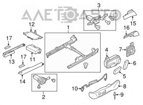 Driver's seat control unit Audi A6 C7 12-18