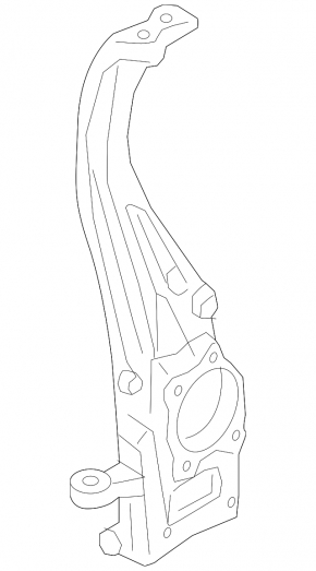 Front right axle stub for Audi E-Tron 19-23 without bushing