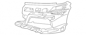 Right front bumper frame mount for BMW 7 G70 23-26 M sport