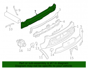 Rear Bumper Reinforcement BMW i3 14-20