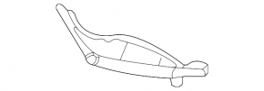 Upper left rear bumper mount for Lexus RX 23-25