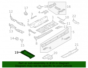 Left underbody protection for Audi A3 22-26