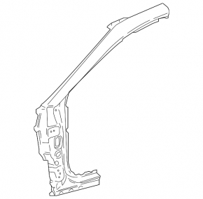 Front left body pillar Toyota Camry v70 18-24 black