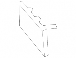 Plug towing hook front bumper Nissan Murano z52 15-18 dorest