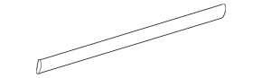 Door molding, center rear left, Toyota Highlander 2001-2007