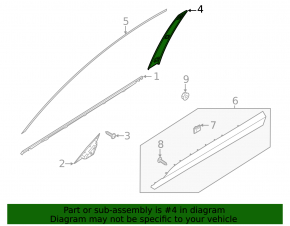 Hyundai Palisade 2025 front left side door trim
