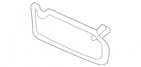 Left visor for Kia Optima 11-16 beige