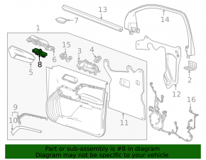 Front right window lift control Chevrolet Equinox EV 24-26