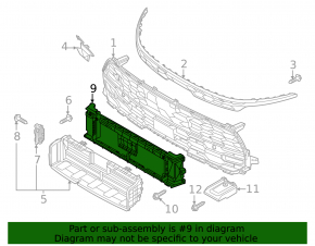 Kia Niro 23-25 radiator vent bracket