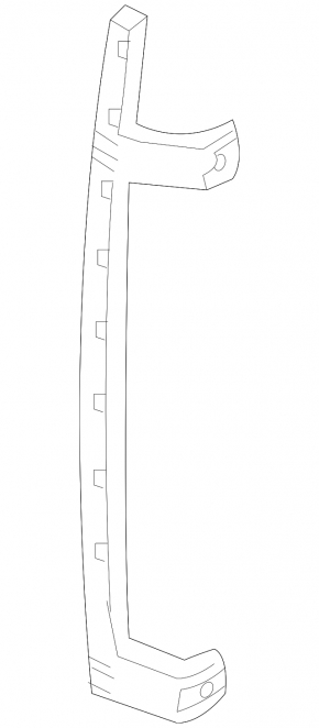 Glass guide rear right door Ford Flex 09-19