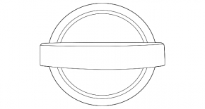 Nissan Murano 25-26 tailgate logo emblem