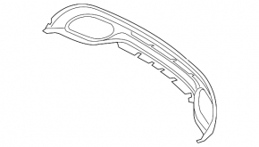 Rear bumper lip Mercedes C-class W205 43 17-18 AMG pkg
