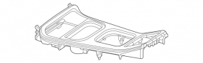 Mercedes H247 GLA 20-23 upper center console trim with backlight