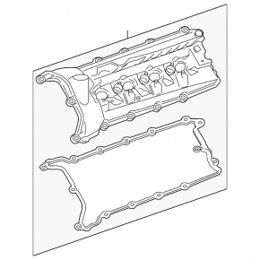 Valve cover Jaguar F-Pace X761 17-20 3.0t AJ126 right