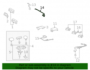 Battery terminal negative Toyota Highlander 11-13