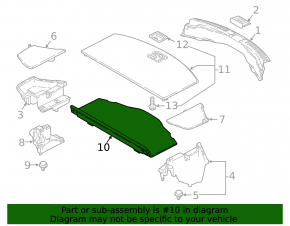 Mazda CX-9 16-23 Central Trunk Tray