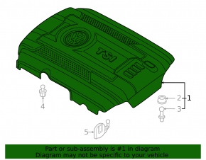 Engine cover VW Passat 20-22 2.0T