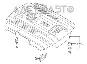 Engine cover VW Passat 20-22 2.0T