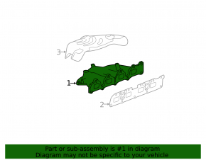 Exhaust manifold Chevrolet Malibu 13-14 2.4 hybrid