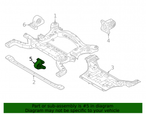 Front engine mount for Kia EV6 22-24