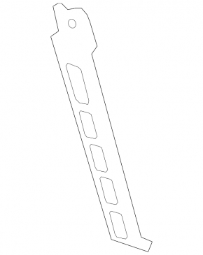 Rear bumper mount left GMC Terrain 18-21