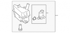 Nissan 370Z 12-20 Windscreen Washer Reservoir