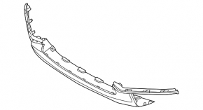 Front Bumper Lip Central Volvo V90 17-20 USA T5, T6