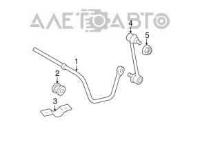 Stabilizer link rear left Lexus ES350 07-12 CTR