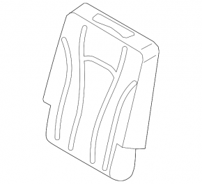 Rear seats, 2nd row, right, Audi Q7 16-19, black leather, heated