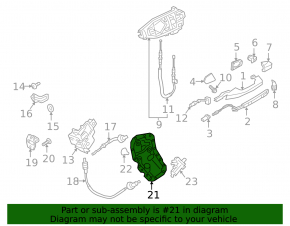Interior door panel, rear left, Audi Q8 19-25