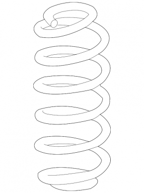 Honda CRZ 11-11 rear left spring, red and yellow stiffness