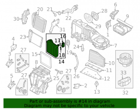 Evaporator VW Passat 20-22